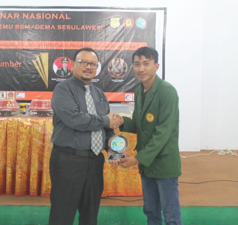 Ini Pesan Prof Jasruddin Saat Hadiri Seminar Nasional dan Pra Temu BEM/DEMA se-Sulawesi 2019