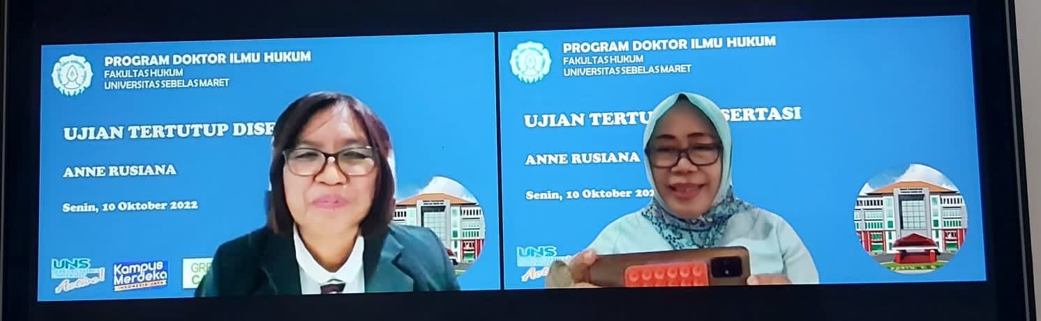 Prof. Melantik Menjadi Penguji dalam Ujian Tertutup Disertasi